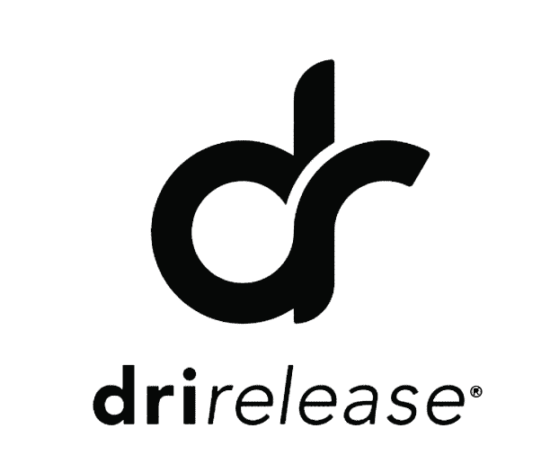 Drirelease moisture-wicking fabric logo